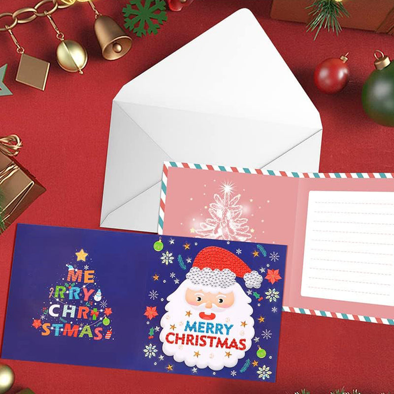 Cartoon Christmas Greeting Cards | 6 Pieces