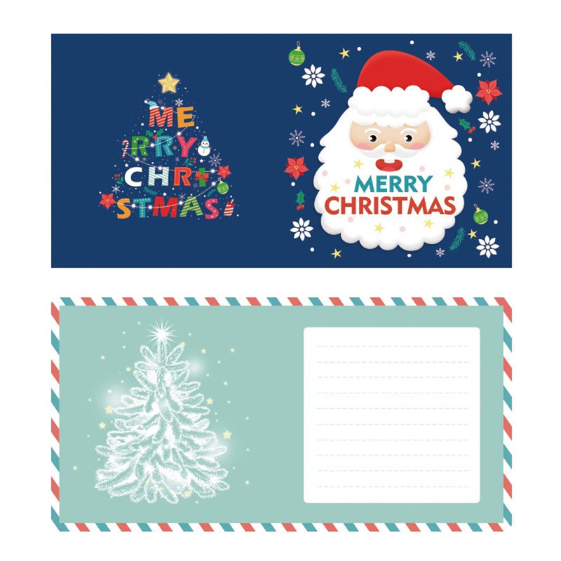 Cartoon Christmas Greeting Cards | 6 Pieces