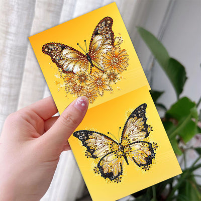 Yellow Butterfly Greeting Cards | 6 Pieces