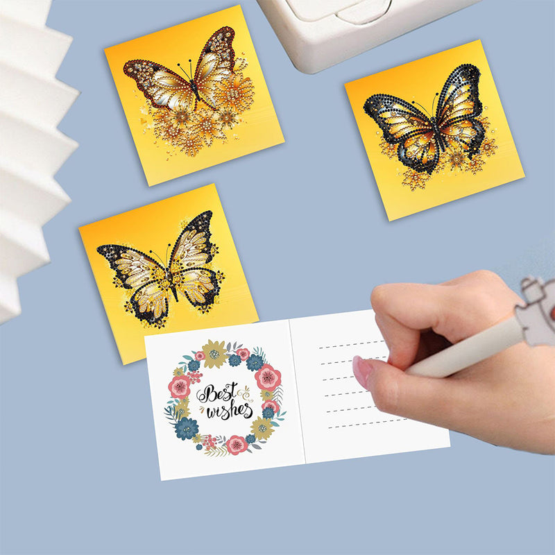 Yellow Butterfly Greeting Cards | 6 Pieces