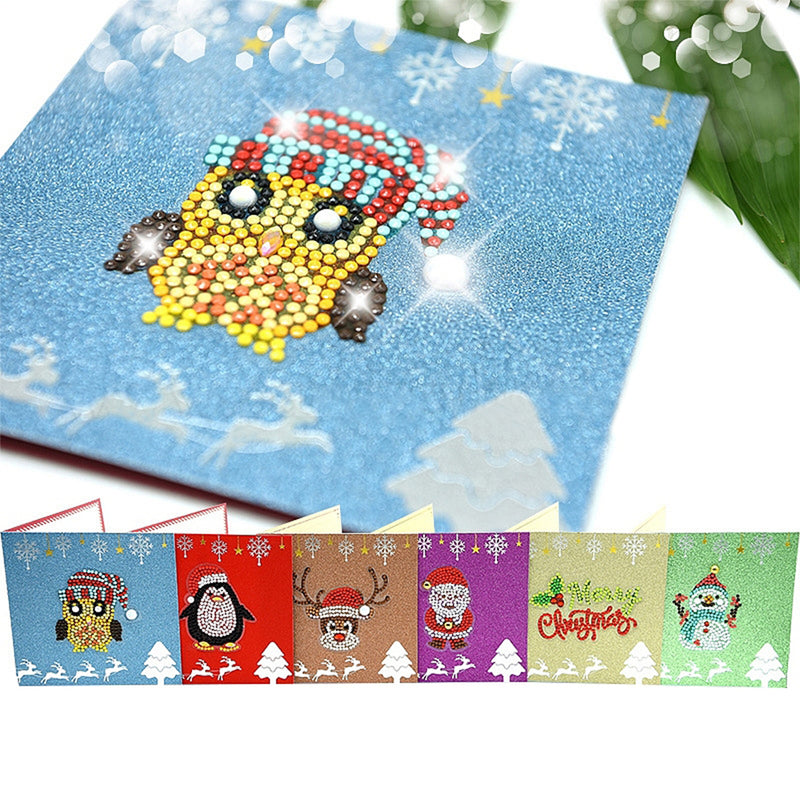 Cute Christmas Animals Greeting Cards | 6 Pieces