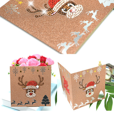 Cute Christmas Animals Greeting Cards | 6 Pieces