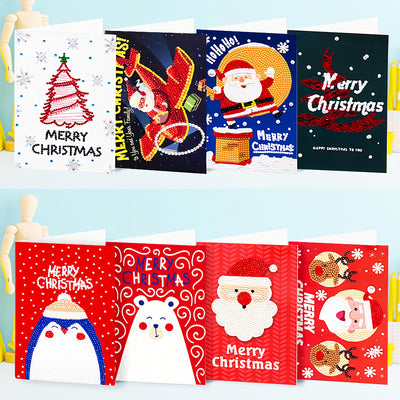 Merry Christmas Greeting Cards | 8 Pieces