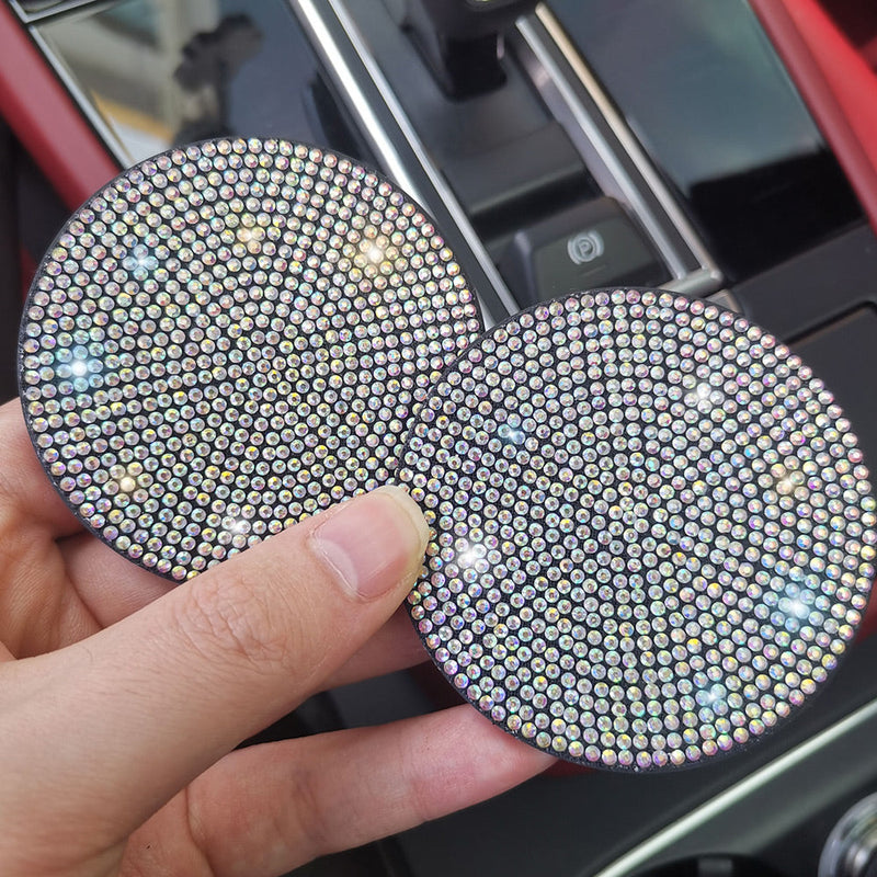 Round Car Coaster Diamond Painting Coasters 2Pcs