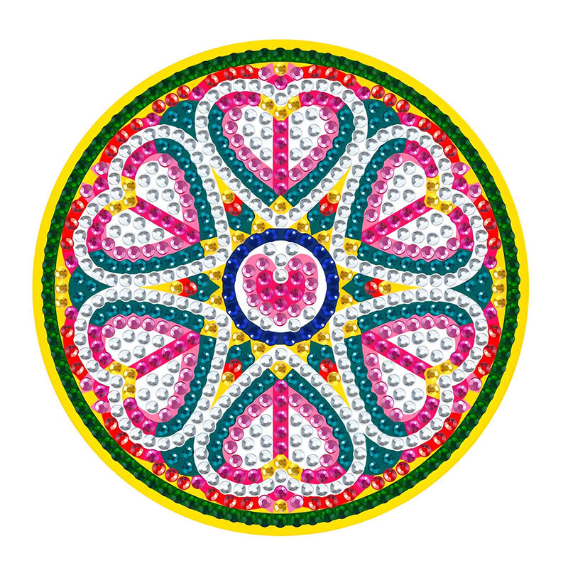 Mandala (with Light) Diamond Painting Coasters 1/4Pcs