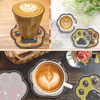 Animal Claws Diamond Painting Coasters 10Pcs