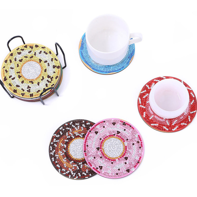 Donuts Diamond Painting Coasters 10Pcs