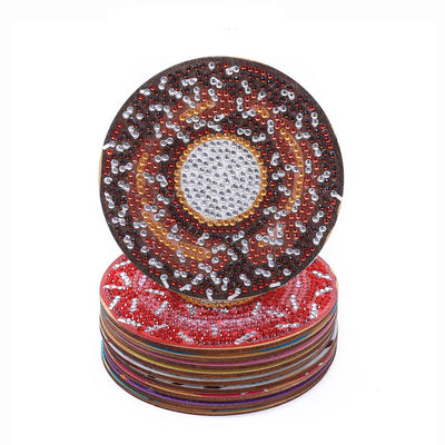 Donuts Diamond Painting Coasters 10Pcs