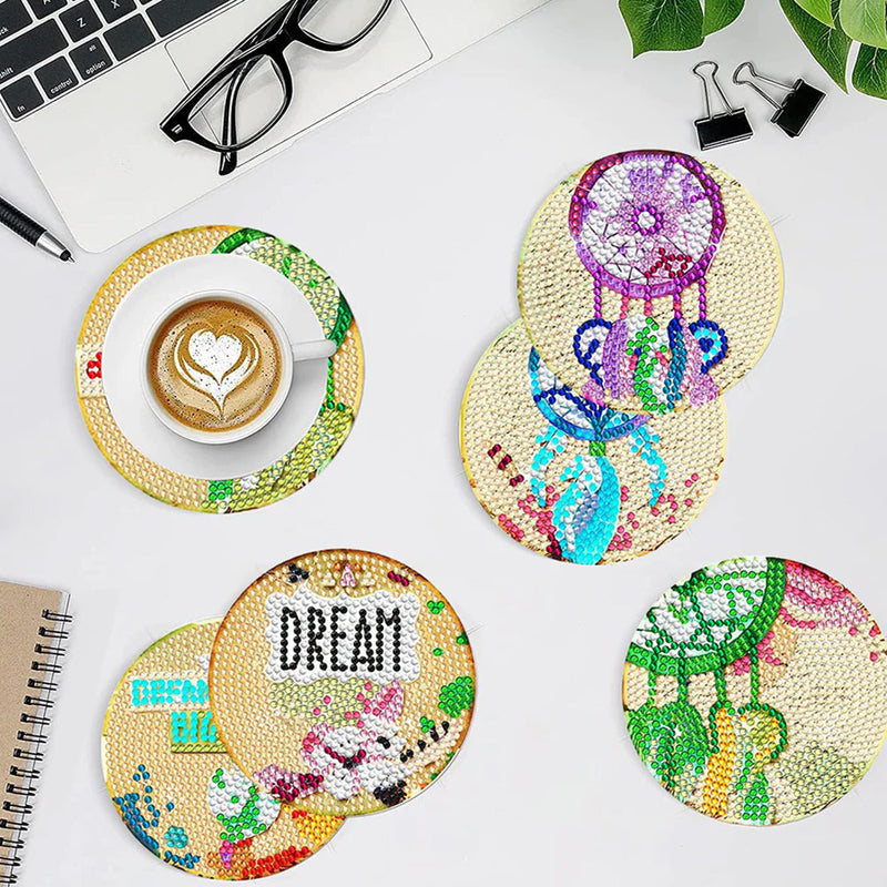 Dreamcatcher Diamond Painting Coasters 8Pcs