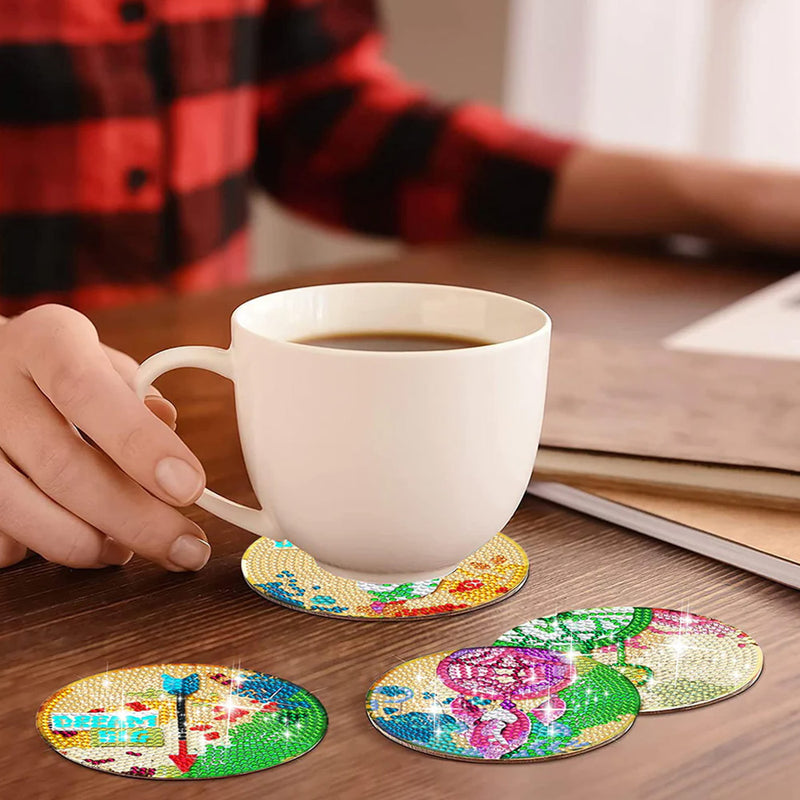 Dreamcatcher Diamond Painting Coasters 8Pcs