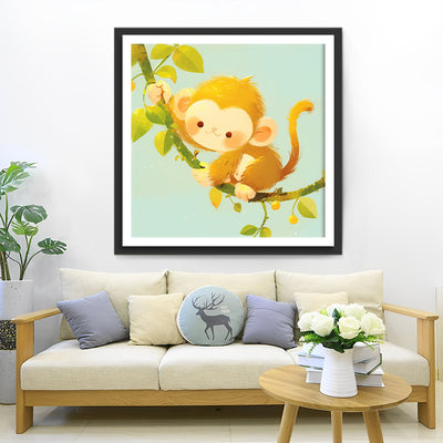 Cute Cartoon Monkey Diamond Painting