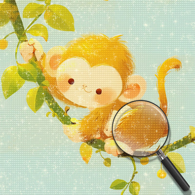 Cute Cartoon Monkey Diamond Painting