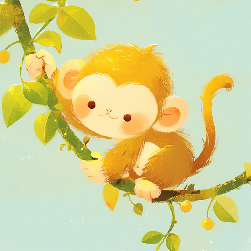 Cute Cartoon Monkey Diamond Painting