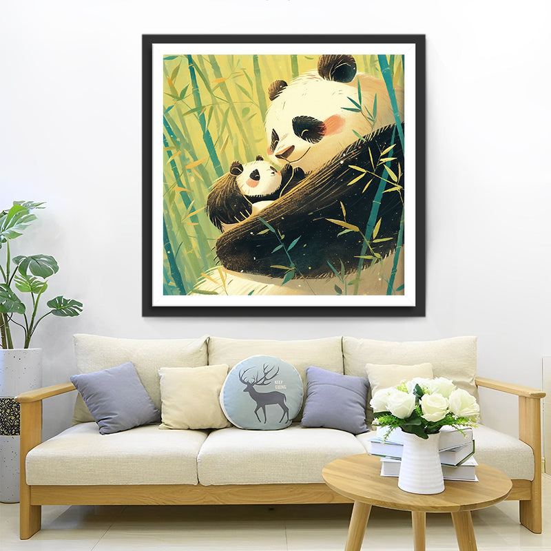 Panda and Baby Panda Diamond Painting