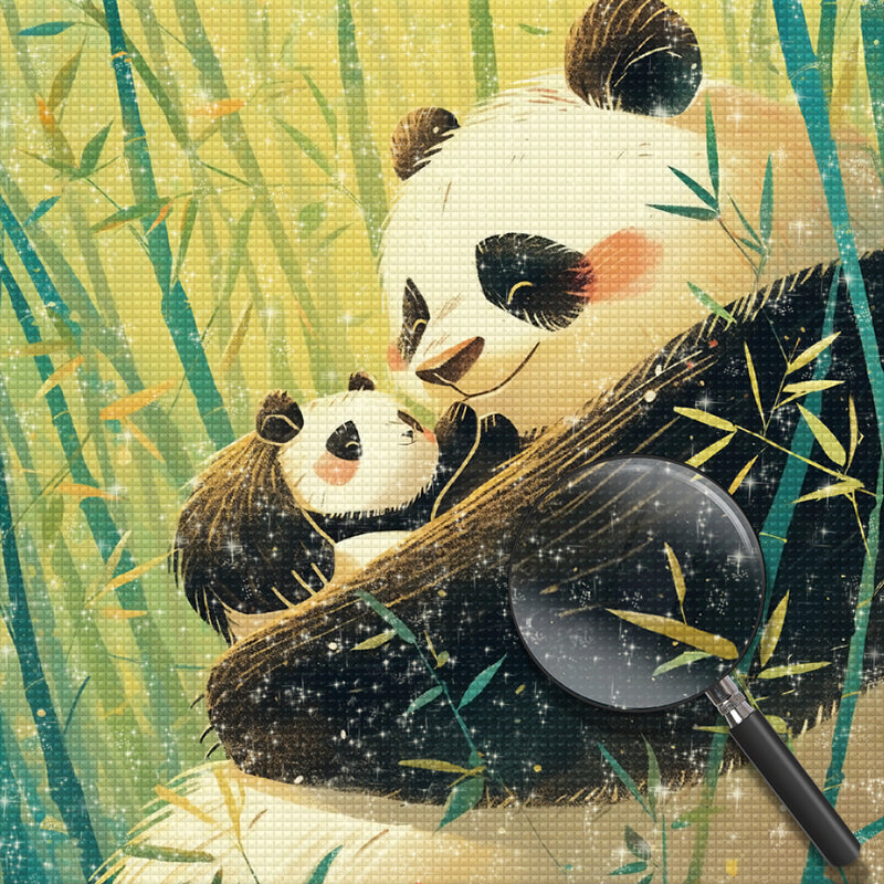 Panda and Baby Panda Diamond Painting