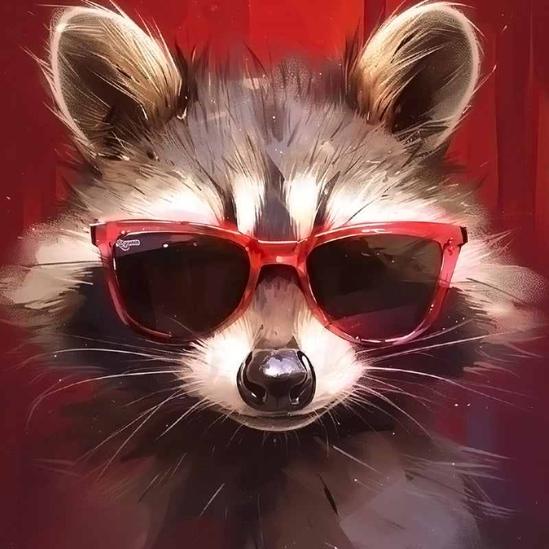 Raccoon with Sunglasses Diamond Painting