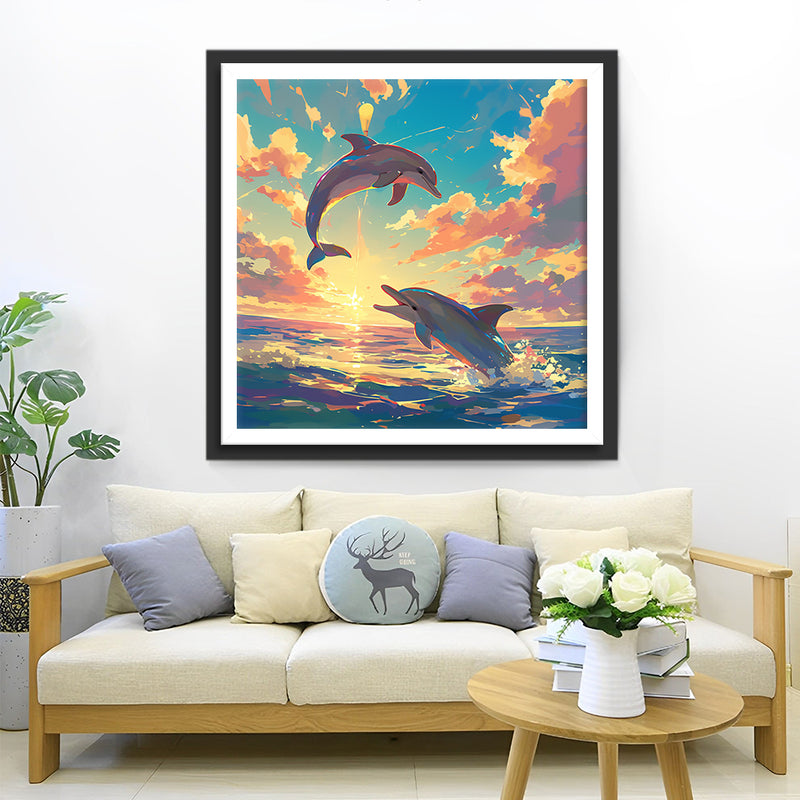 Dolphins and Sea Diamond Painting