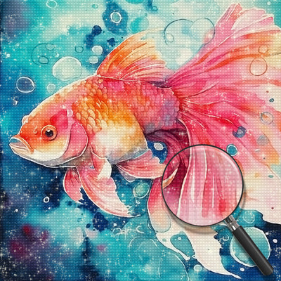 Red Fish in the Water Diamond Painting