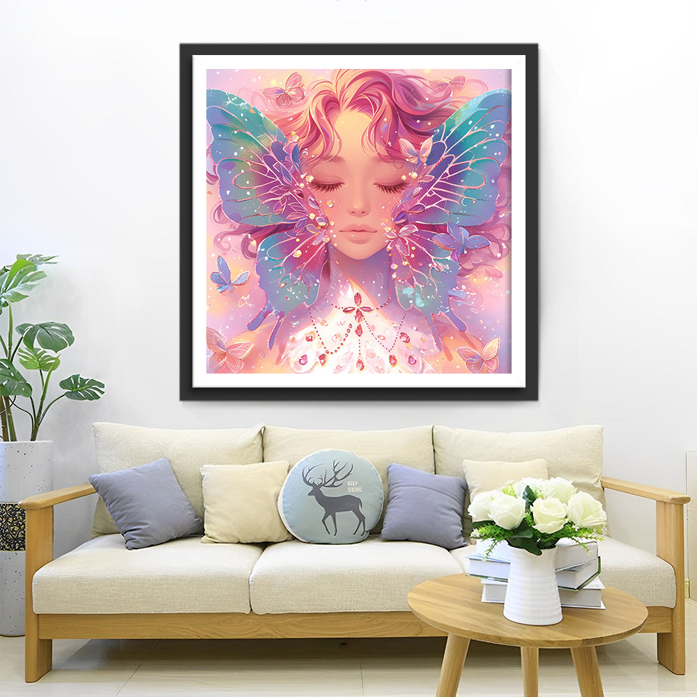 Popular Beauty and Butterfly Wings Diamond Painting