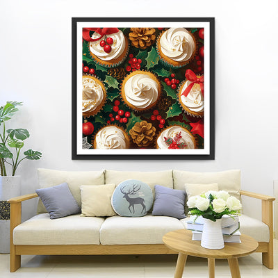 Christmas Cupcakes Diamond Painting