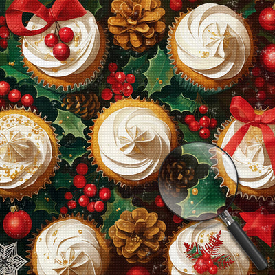 Christmas Cupcakes Diamond Painting