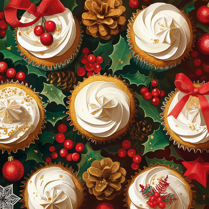 Christmas Cupcakes Diamond Painting