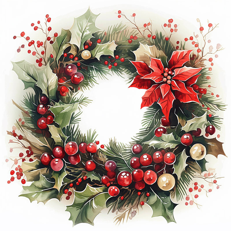 Christmas Wreath Diamond Painting