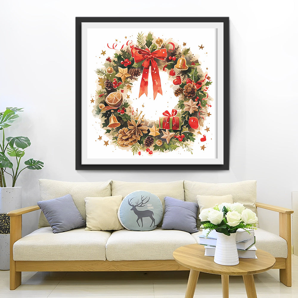 Christmas Wreath Diamond Painting