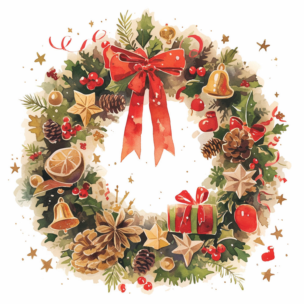 Christmas Wreath Diamond Painting