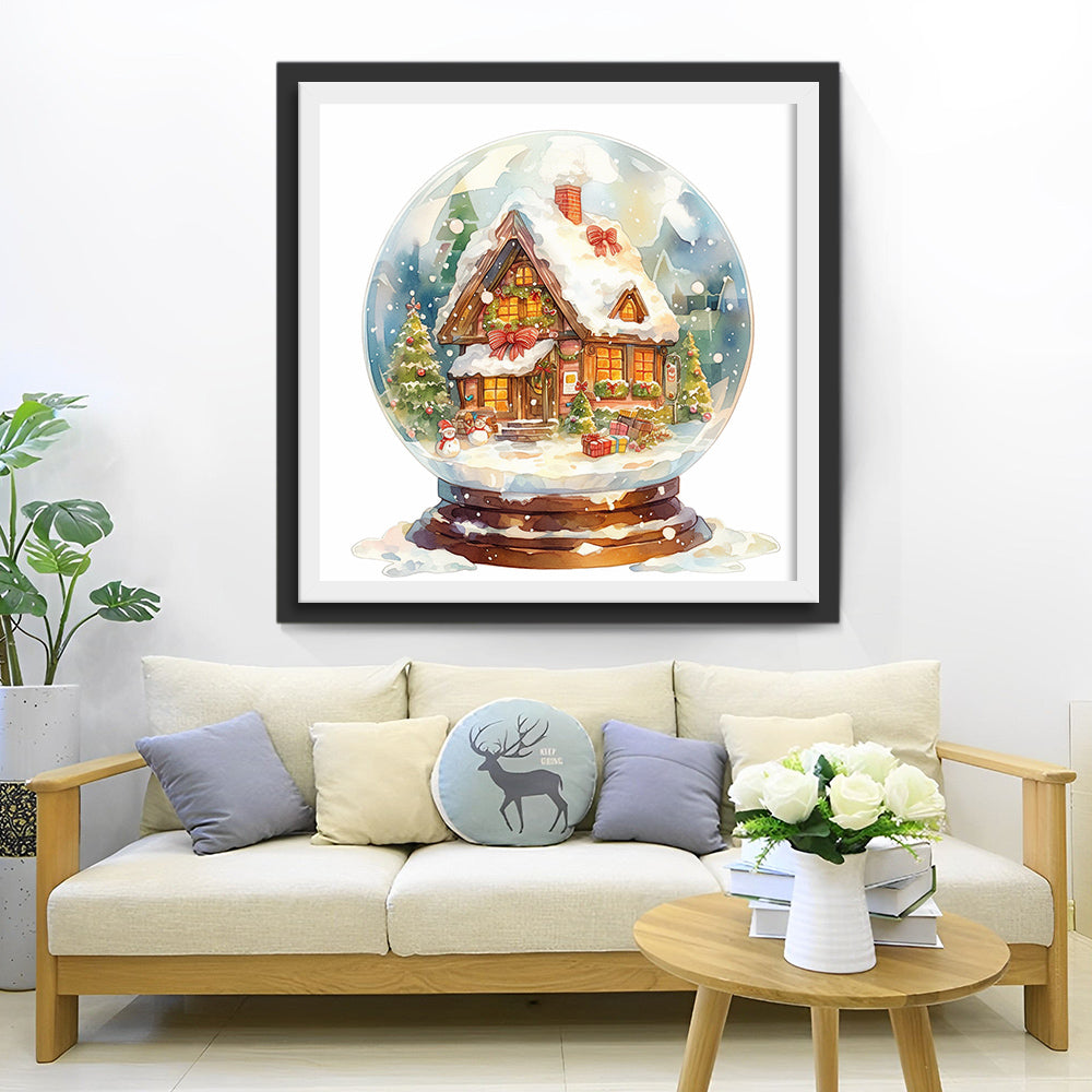 Christmas Crystal Ball Diamond Painting