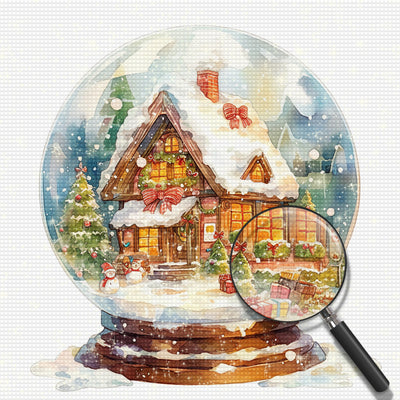 Christmas Crystal Ball Diamond Painting