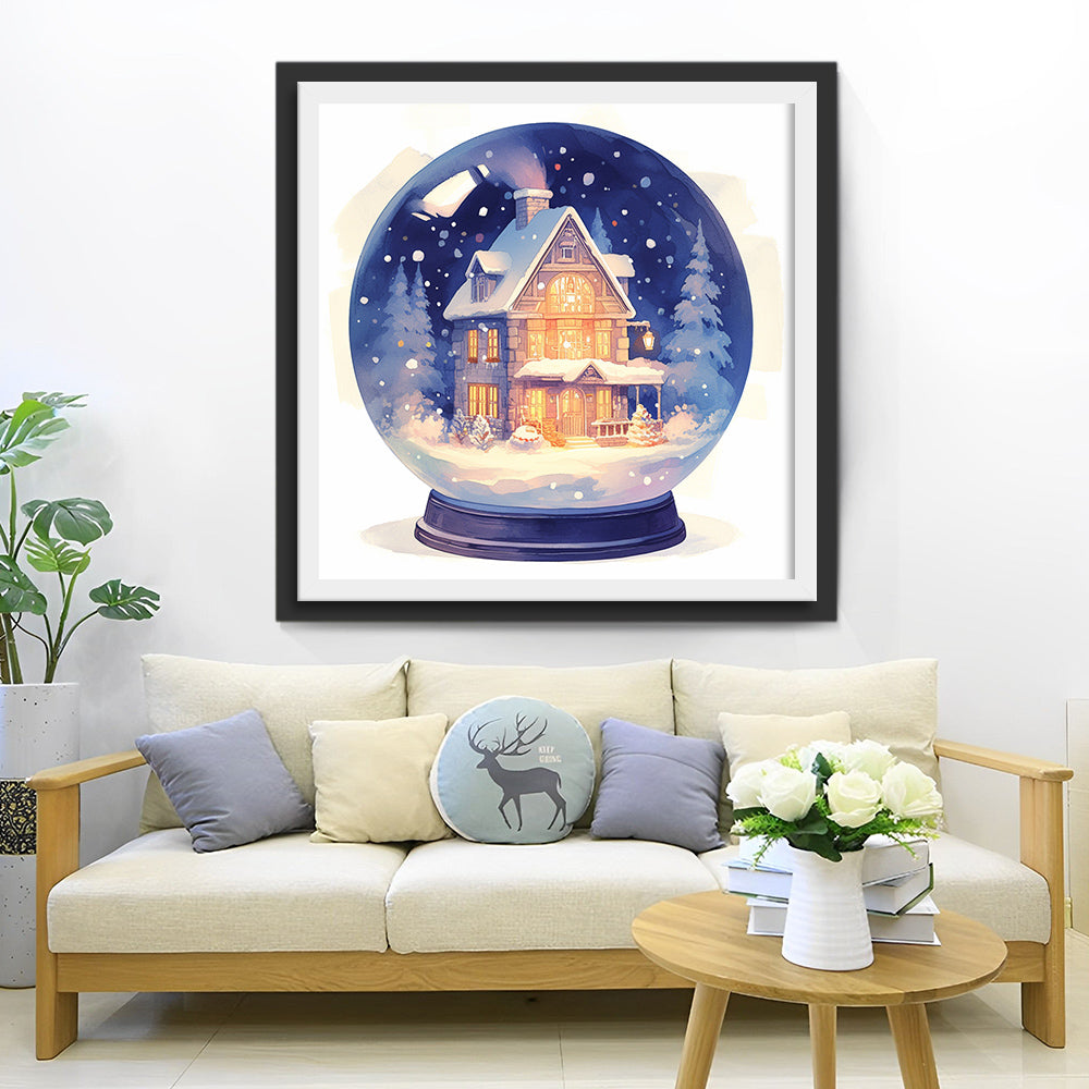 Christmas Crystal Ball Diamond Painting