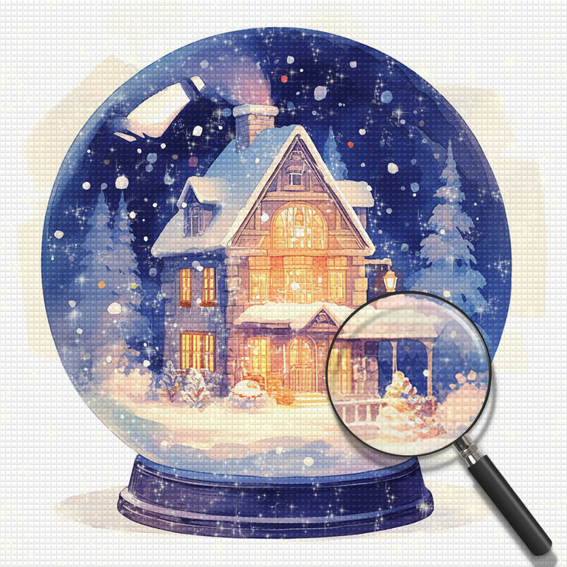 Christmas Crystal Ball Diamond Painting