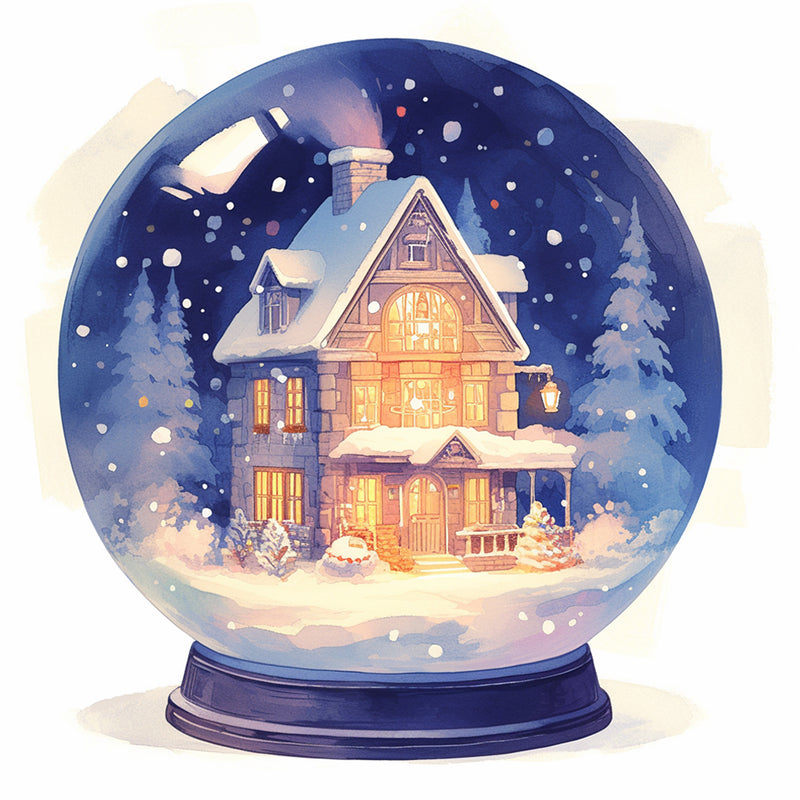 Christmas Crystal Ball Diamond Painting