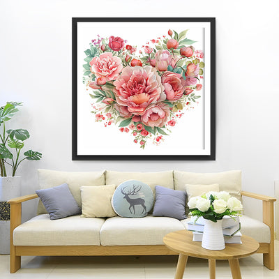 Popular Heart Shaped Bouquet Diamond Painting