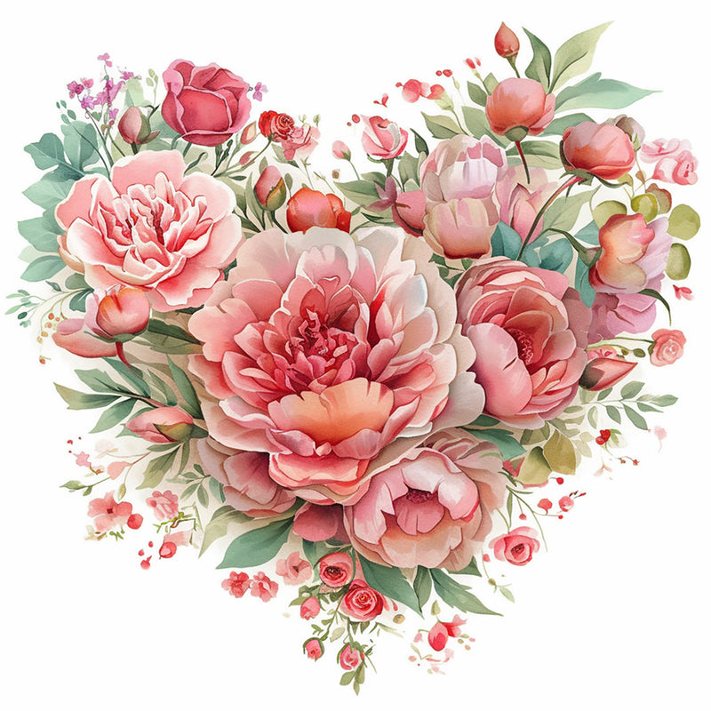 Popular Heart Shaped Bouquet Diamond Painting