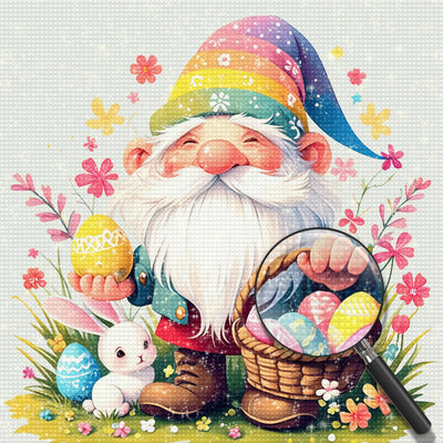 Gnome with Easter Eggs Diamond Painting