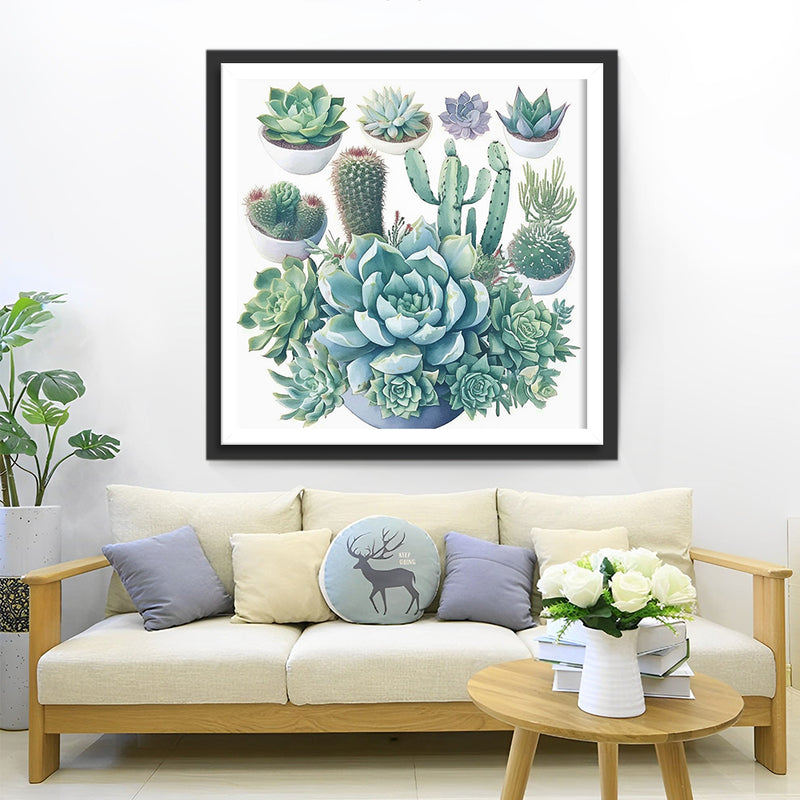 Plants Succulent Diamond Painting