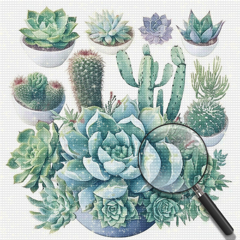 Plants Succulent Diamond Painting