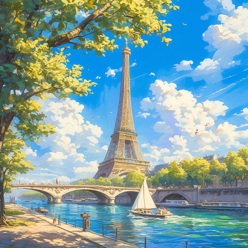 Eiffel in Summer Diamond Painting