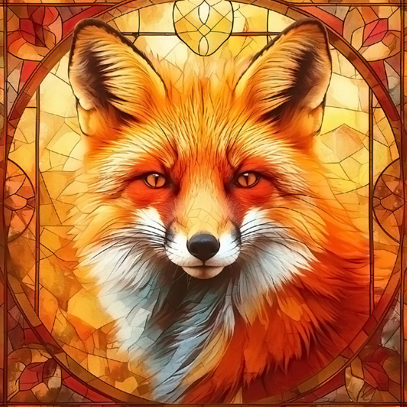 Fox Head Diamond Painting