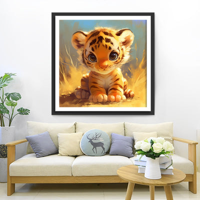 Little Cartoon Tiger Diamond Painting