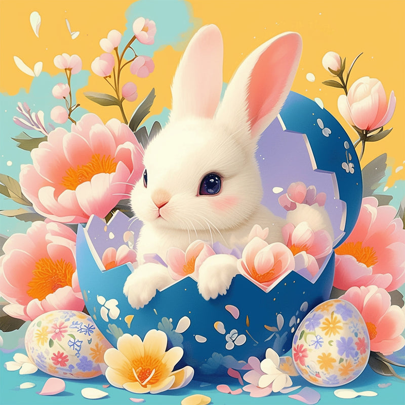 Easter Eggs and Rabbit Diamond Painting