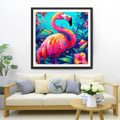 Cartoon Flamingo Diamond Painting