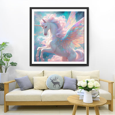 Elegant Unicorn with Wings Diamond Painting