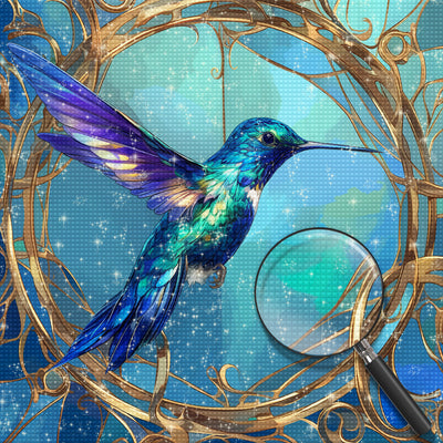 Flying Blue Bird Diamond Painting