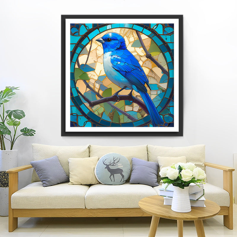 Blue Bird Diamond Painting