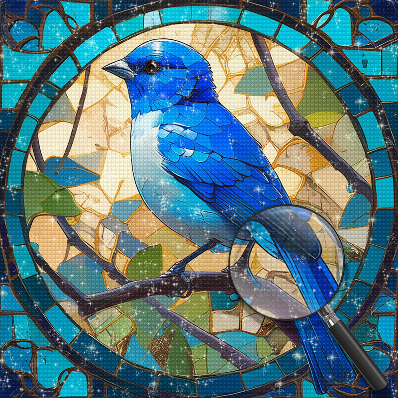 Blue Bird Diamond Painting