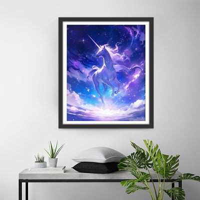 Unicorn and Purple Sky Diamond Painting