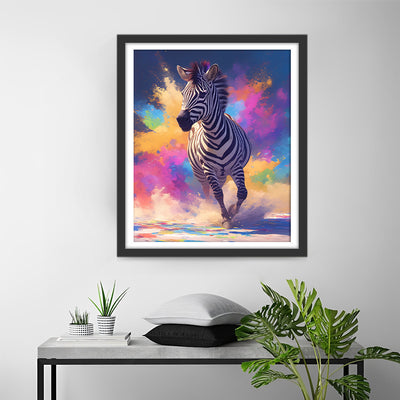 Running Zebra Diamond Painting